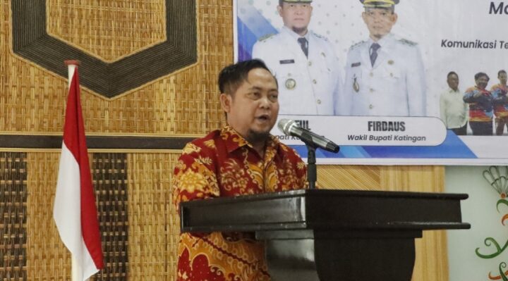 Bupati Katingan, Saiful membuka Konferensi PWI Katingan, Kamis, 19 Juni 2025