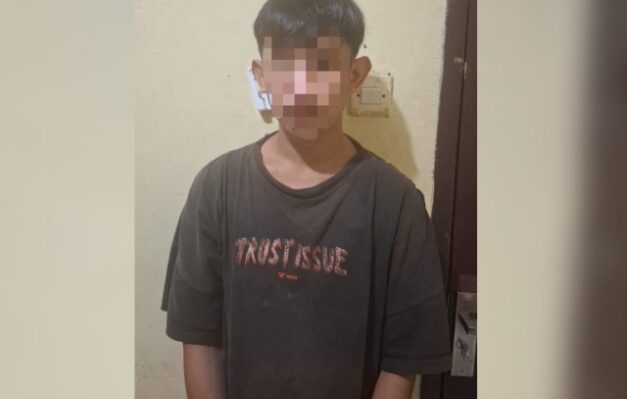 DY tersangka kasus pencurian buah sawit milik PT KMB.