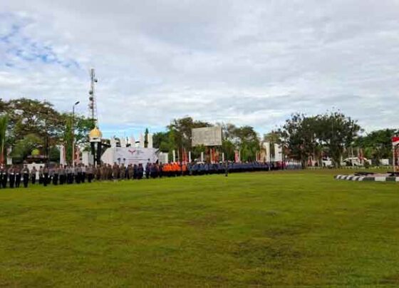 Upacara peringatan Hari Lahir Pancasila Tahun 2025 di Kotim, Senin, 2 Juni 2025.