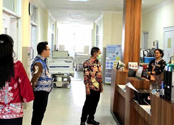 Bupati Murung Raya, Heriyus, melakukan kunjungan kerja ke UPTD RSUD Puruk Cahu, Kamis, 12 Juni 2025.