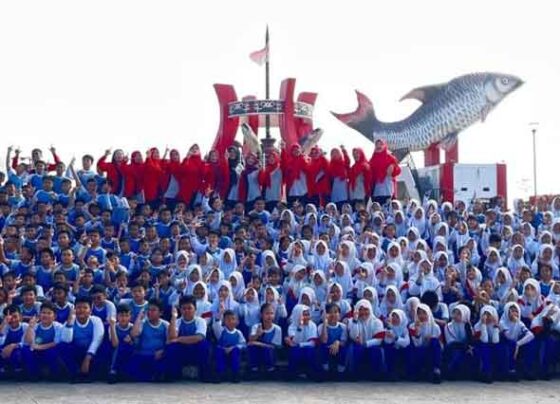 Kegiatan outdor SDN 2 MB Hulu.