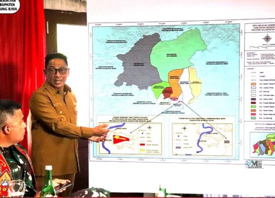 Pemkab Murung Raya dan TNI AD Bahas Penguatan Infrastruktur dan Lokasi Latihan Militer