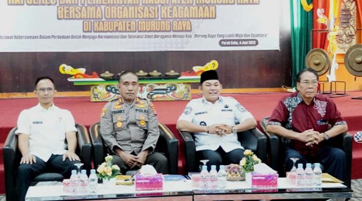 Silaturahmi Toleransi bersama Pemerintah Kabupaten (Pemkab) Murung Raya dan organisasi keagamaan, bertempat di Gedung Dewan Adat Dayak (DAD) Kabupaten Murung Raya, Rabu, 4 Juni 2025.