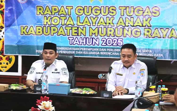 Pemkab Murung Raya Gelar Rapat Gugus Tugas KLA 2025, Perkuat Komitmen Kabupaten Ramah Anak