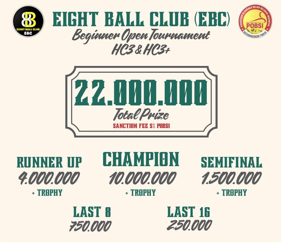 Eight Ball Club Dukung Pengembangan Kemampuan Atlet lewat Open Tournament Kalteng