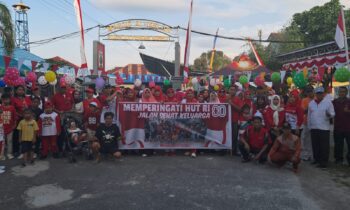 Kemeriahan lomba Agustusan di komplek Pepabri Sampit.