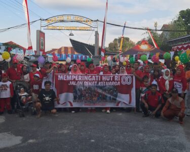 Kemeriahan lomba Agustusan di komplek Pepabri Sampit.