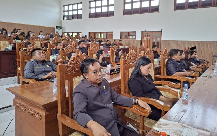 DPRD Gunung Mas Gelar Rapat Paripurna dengan 3 Agenda Penting