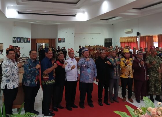 Ketua DPRD Kabupaten Katingan, Marwan Susanto, turut menghadiri Musda Dewan Adat Dayak (DAD) Kabupaten Katingan di Aula Bappelitbang Kasongan.