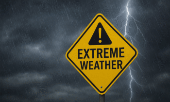 Ilustrasi peringatan cuaca ekstrem.