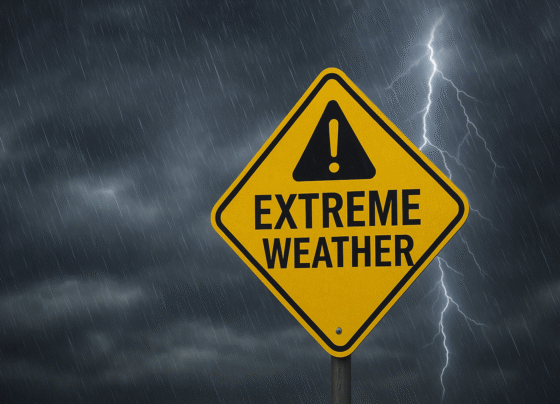 Ilustrasi peringatan cuaca ekstrem.