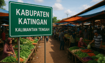 Ilustrasi pasar Katingan