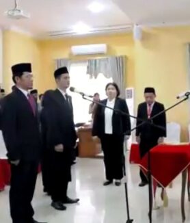 Bupati Katingan, Saiful melantik sejumlah pejabat di lingkungan Pemerintah Kabupaten Katingan.